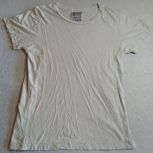 Jungmaven Womens Hemp Organic Cotton Short Sleeve Tee Shirt Off White Medium